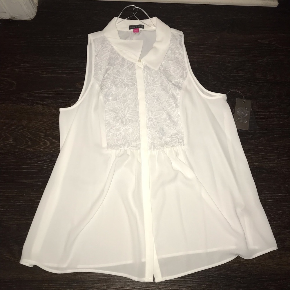 Vince Camuto white blouse